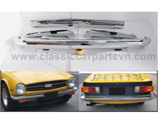 Triumph TR6 (1974-1976) bumpers without license plate shield